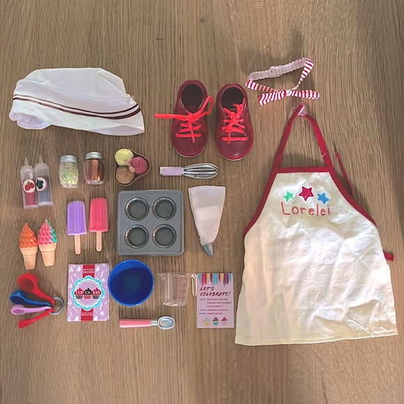 American Girl Doll and Our Generation baking set!! 🥖🧁🎉 - Picture 1 of 1